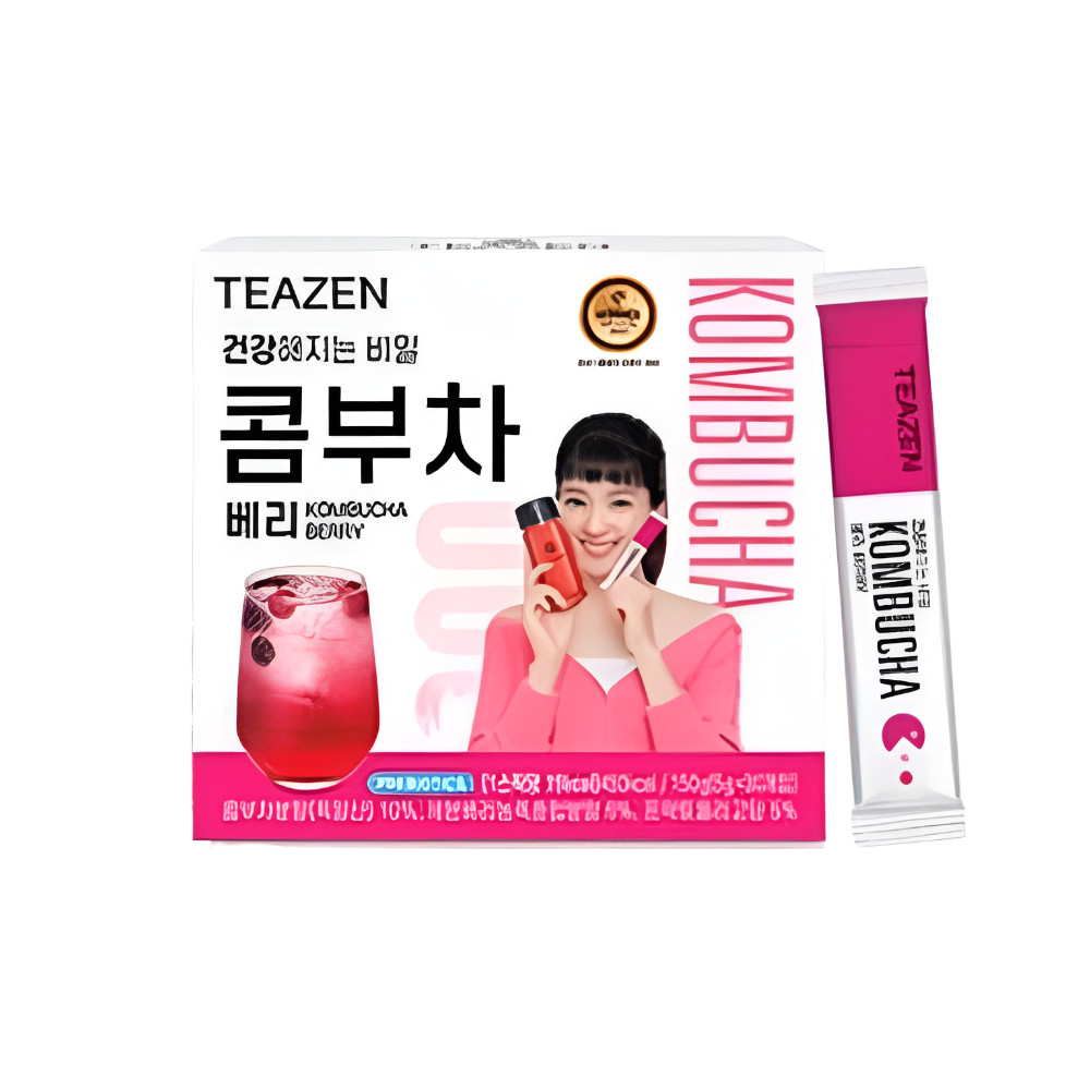 Teazen Kombucha Powder Probiotics 6 Flavors 30 Sticks Korean Healthy Drink