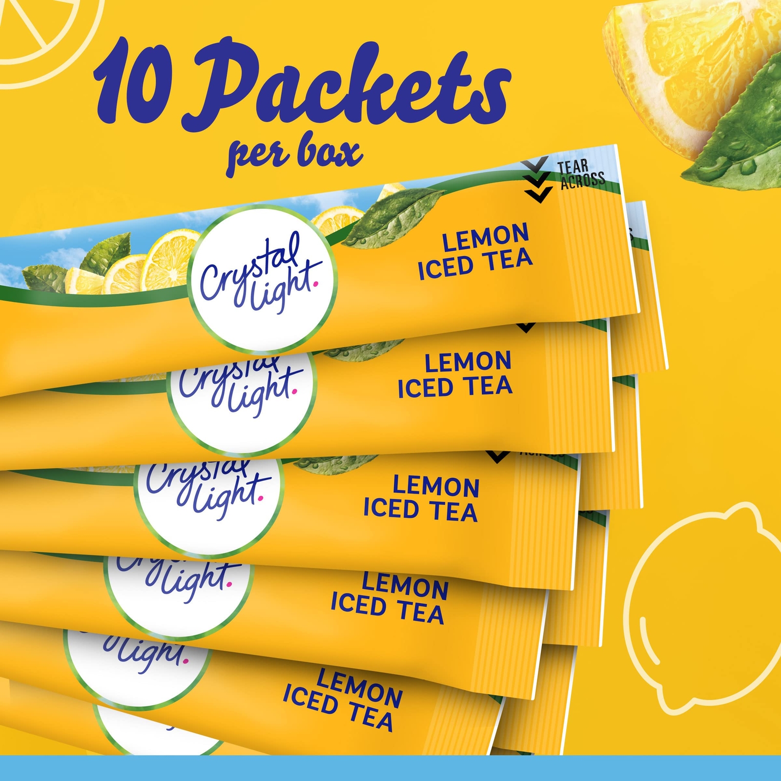Crystal Light Sugar-Free Lemon Iced Tea On-The-Go Powdered Drink Mix 120 Count
