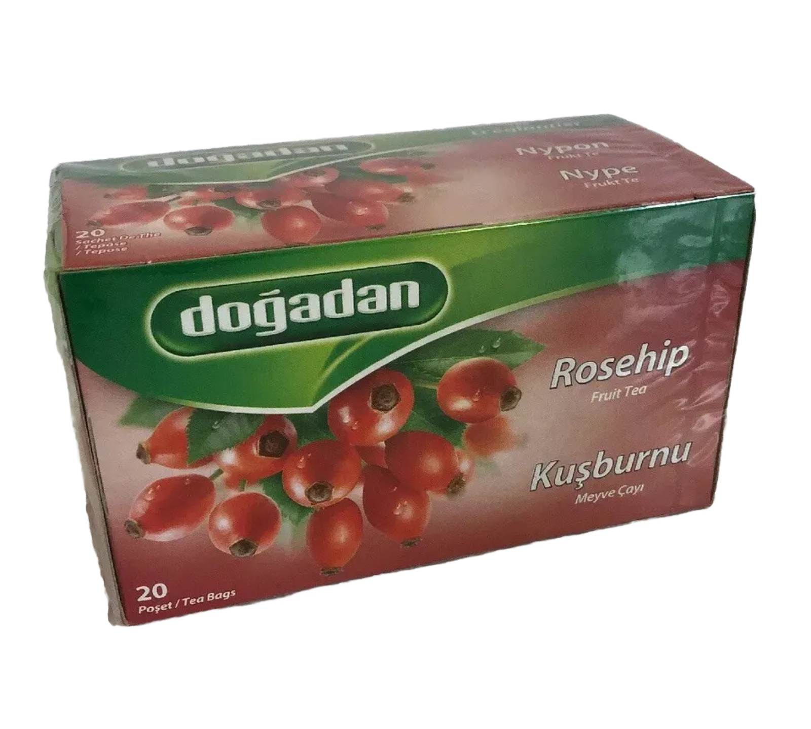 Dogadan Rosehip Fruit (Kusburnu)Tea 20 Tea Bags New