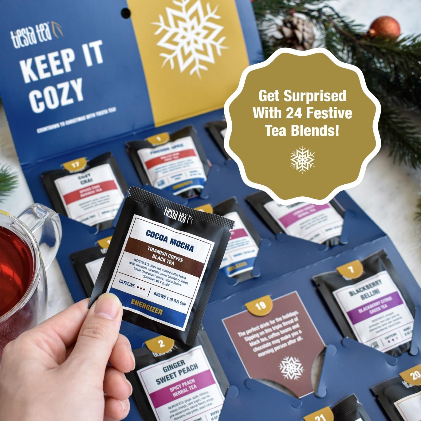 2025 Advent Calendar, 24 Unique Mother’s Day Loose Leaf Blends, Limited Editi…