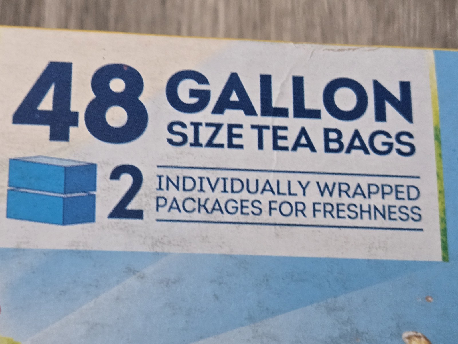 LIPTON ICED TEA 48 GALLON SIZE TEA BAGS 2-24oz 1 BAG MAKES ONE GALLON FREE SHIP