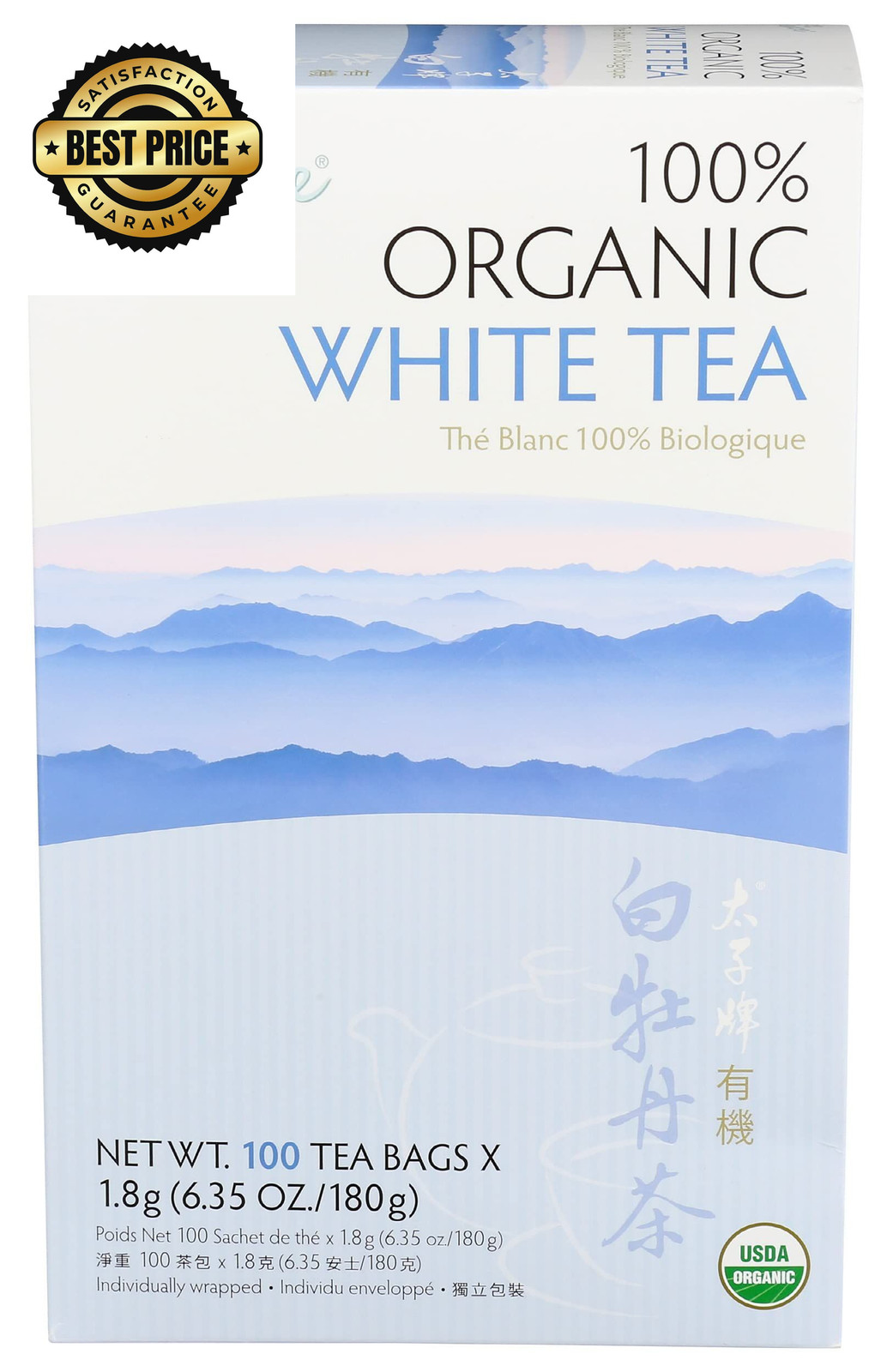 Prince of Peace® Organic White Tea 100ct 100 Count (Pack 1)