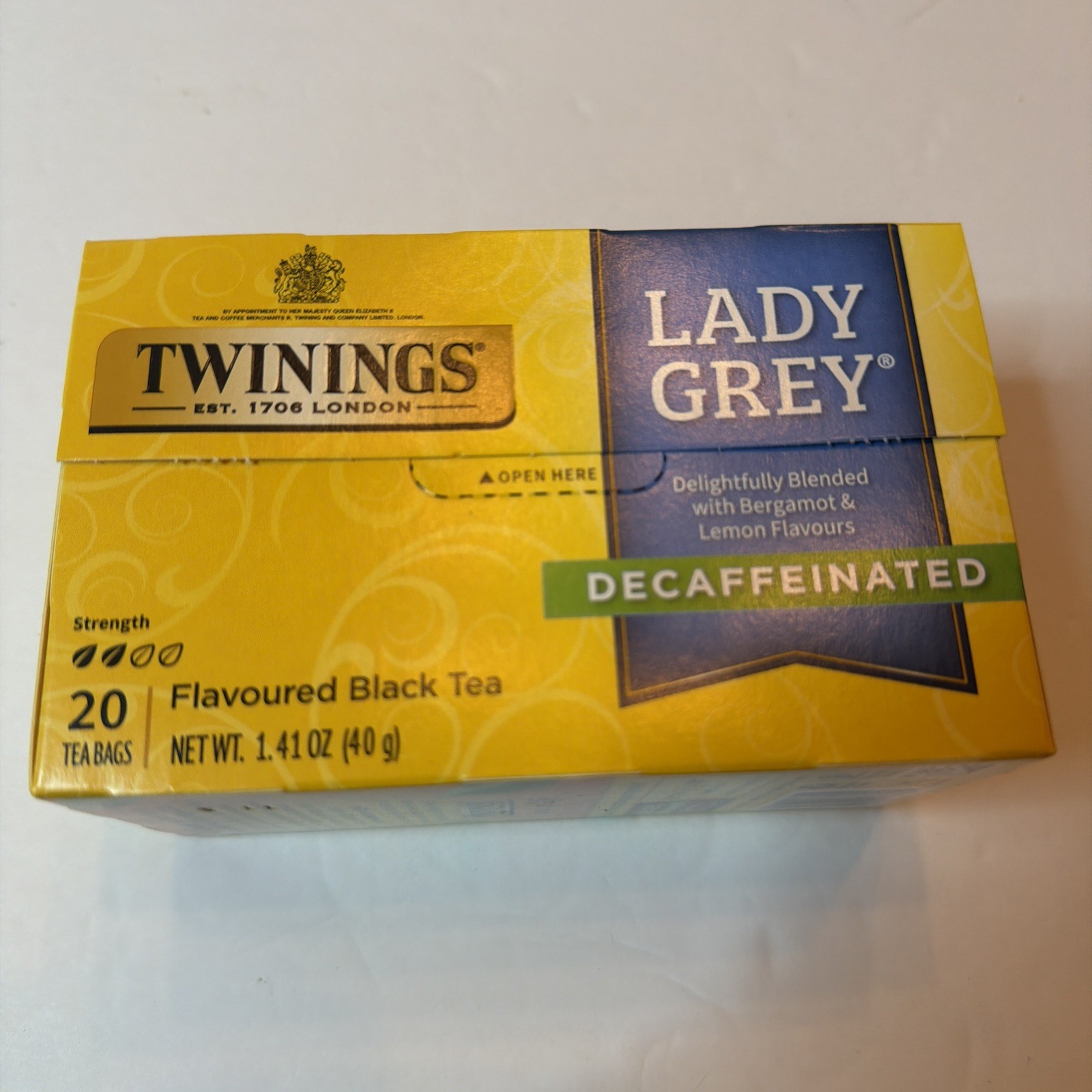 Black Tea Decaffeinated Lady Grey 20 Bags (Case of 6) 10/1/28