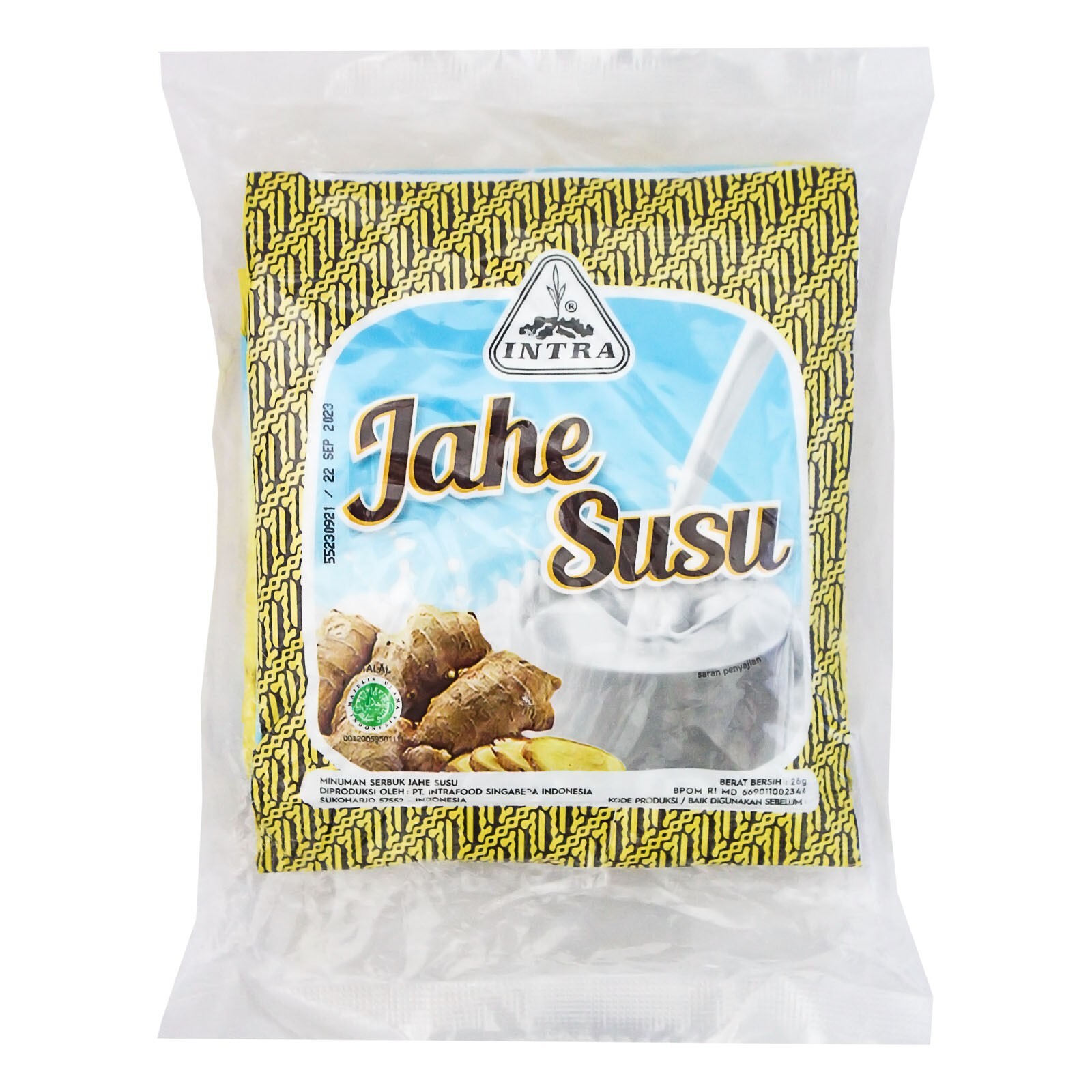 Intrafood Indonesia Ginger Milk Tea Jahe Susu (26g x 5sachets) Pack of 1