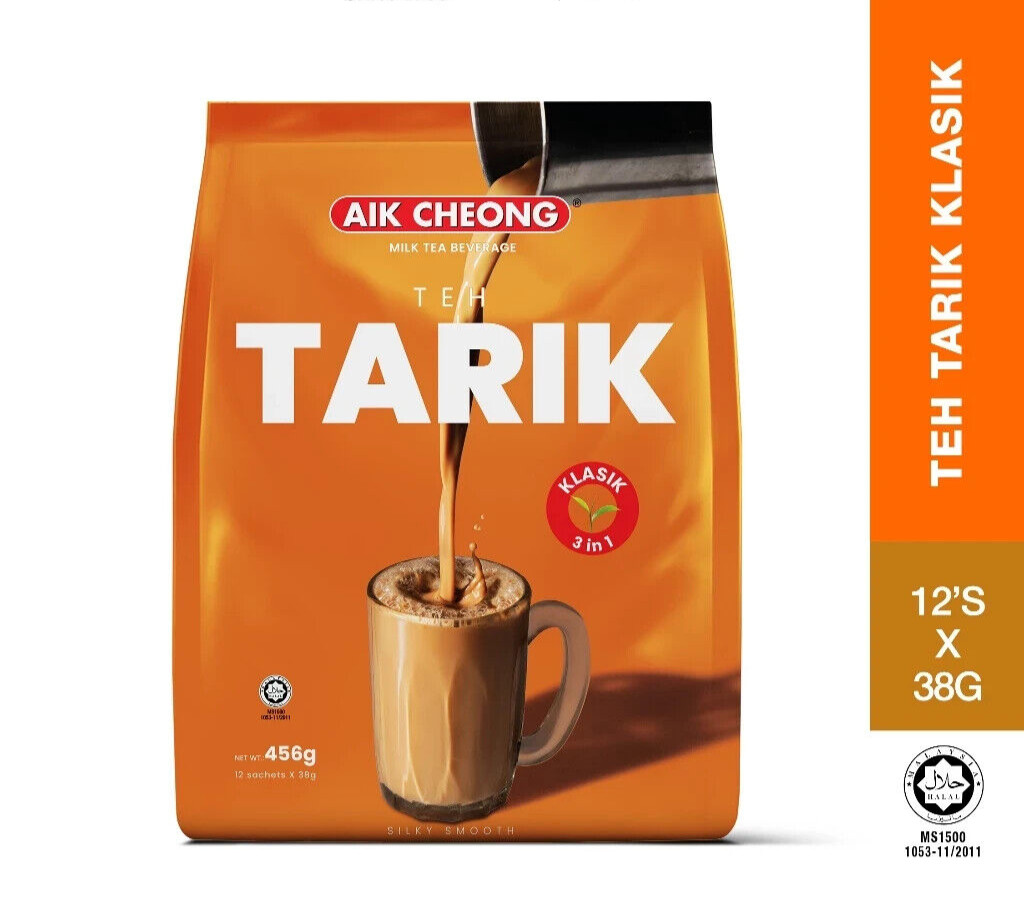 AIK CHEONG 3 IN 1 TEH TARIK KLASIK 456g (38g x 12 STICK) MALAYSIA PRODUCT