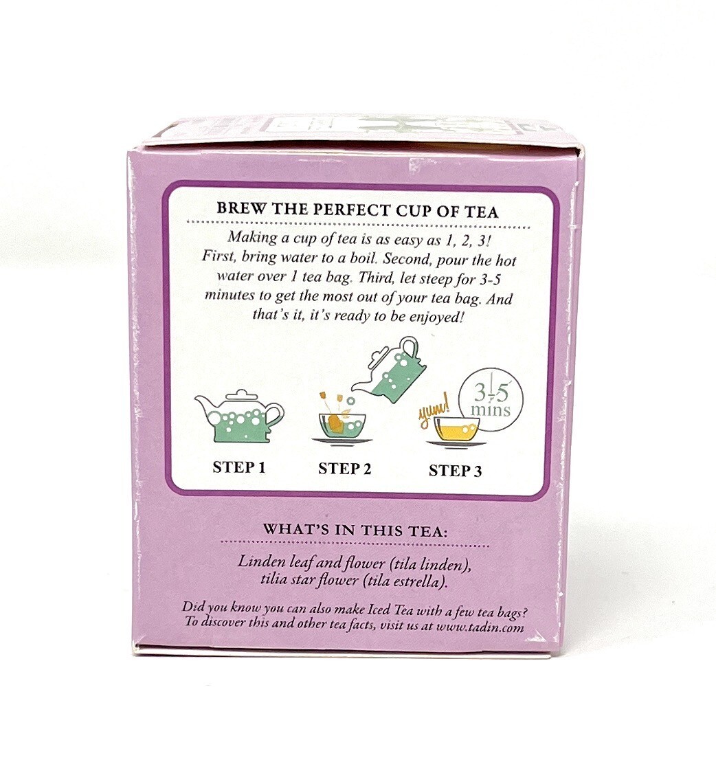 Tadin Linden Tea 6 Boxes Of 10 Bags Per Box ( 60 Bags)