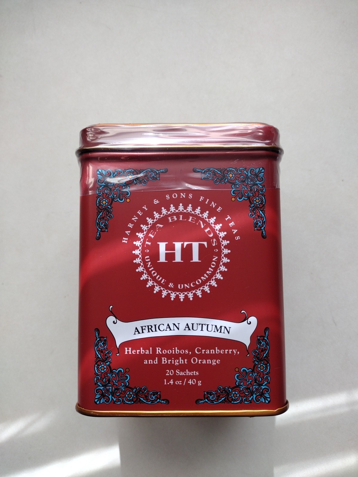 African Autumn Herbal Tea 20X Sachets By Harney & Sons Fine Teas 1.4 oz 40g