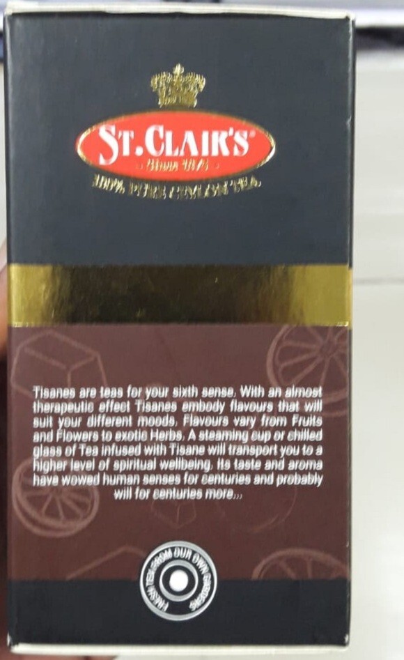 TISANE CEYLON BLACK TEA with natural orange peels with CHOCOLATE aroma 20 bags