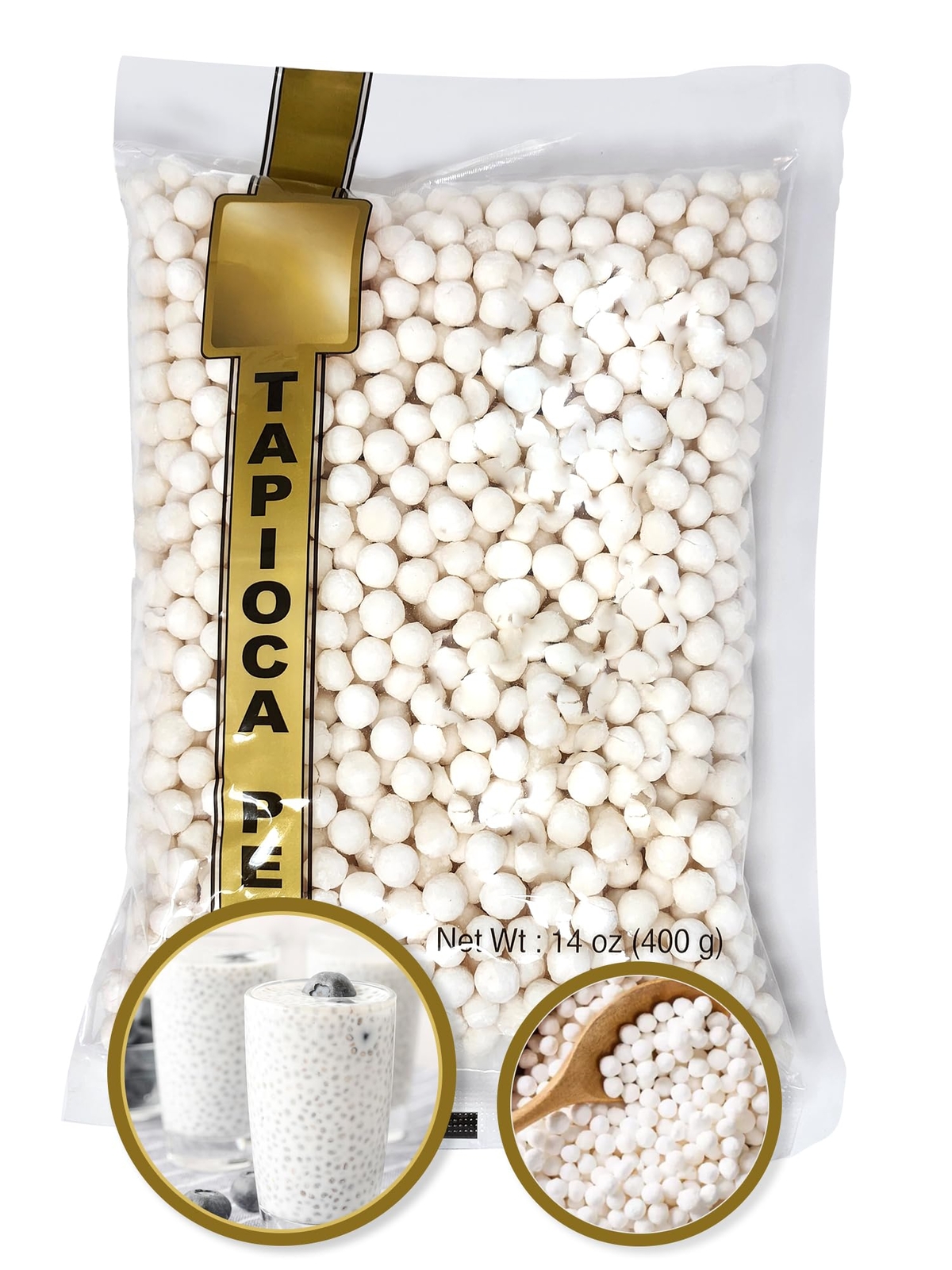Large Tapioca Boba Pearls Big Sago Balls from Cassava – Best for Bubble Boba …