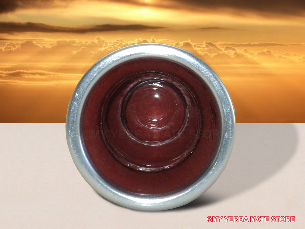 Playadito – Leather Covered Glass Vessel – Free Shipping