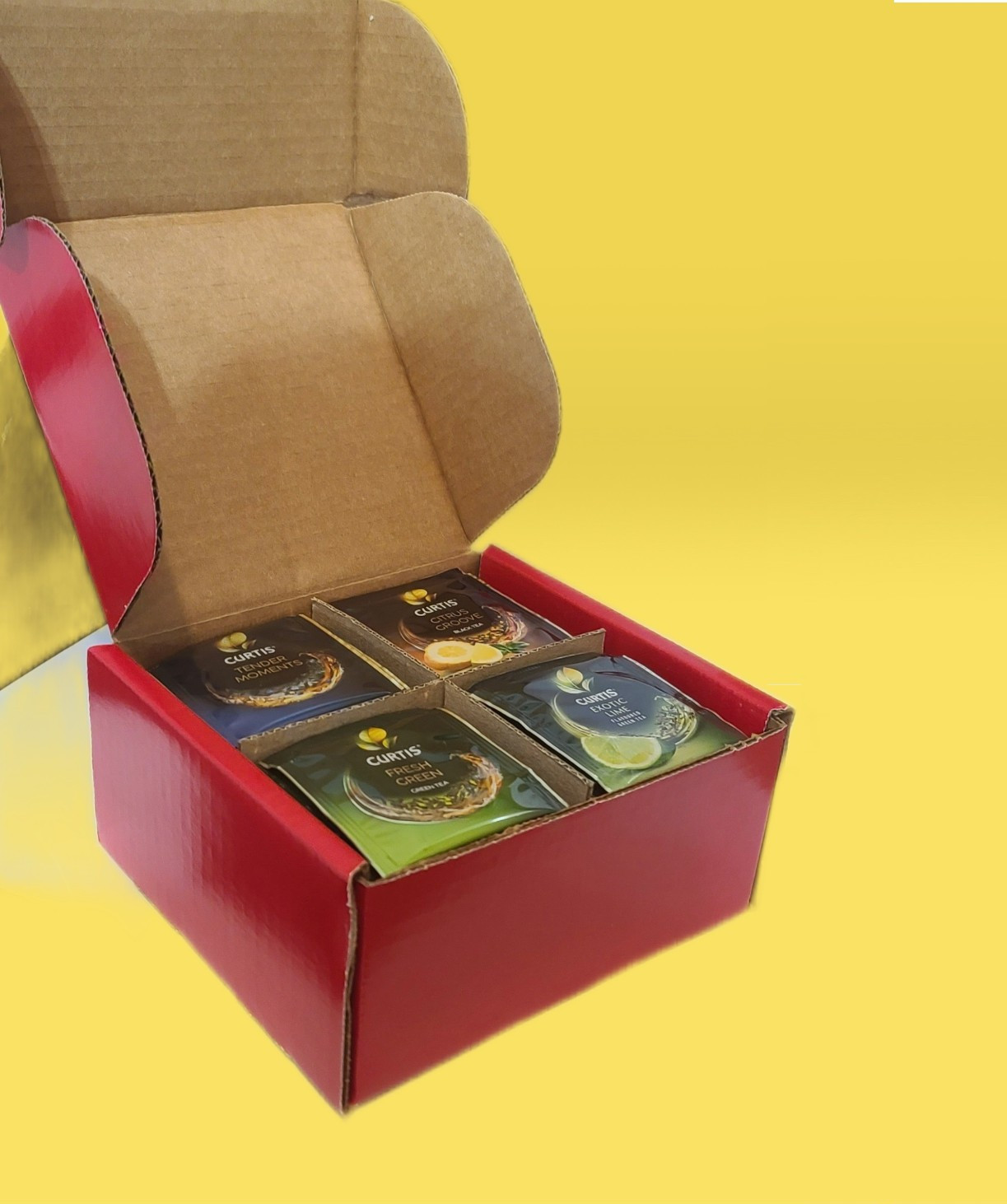 CURTIS Red box with assorted Black & Green tea 68 tb