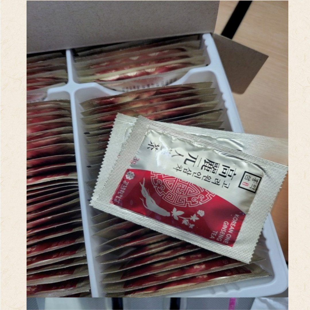 Korean Ginseng Tea 3g x 100 Sachets, Product of Korea, Great Gift, Healthy Tea