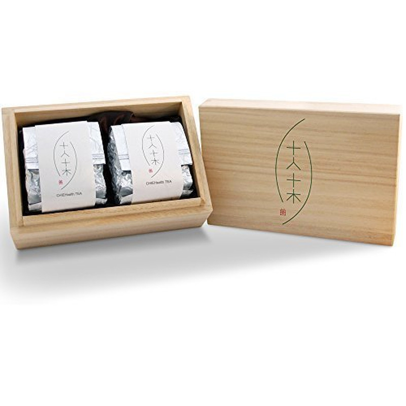 Taiwan Oolong Tea Gift Set in Wooden Box – 2.65 Oz x 2 Loose Leaf Teas
