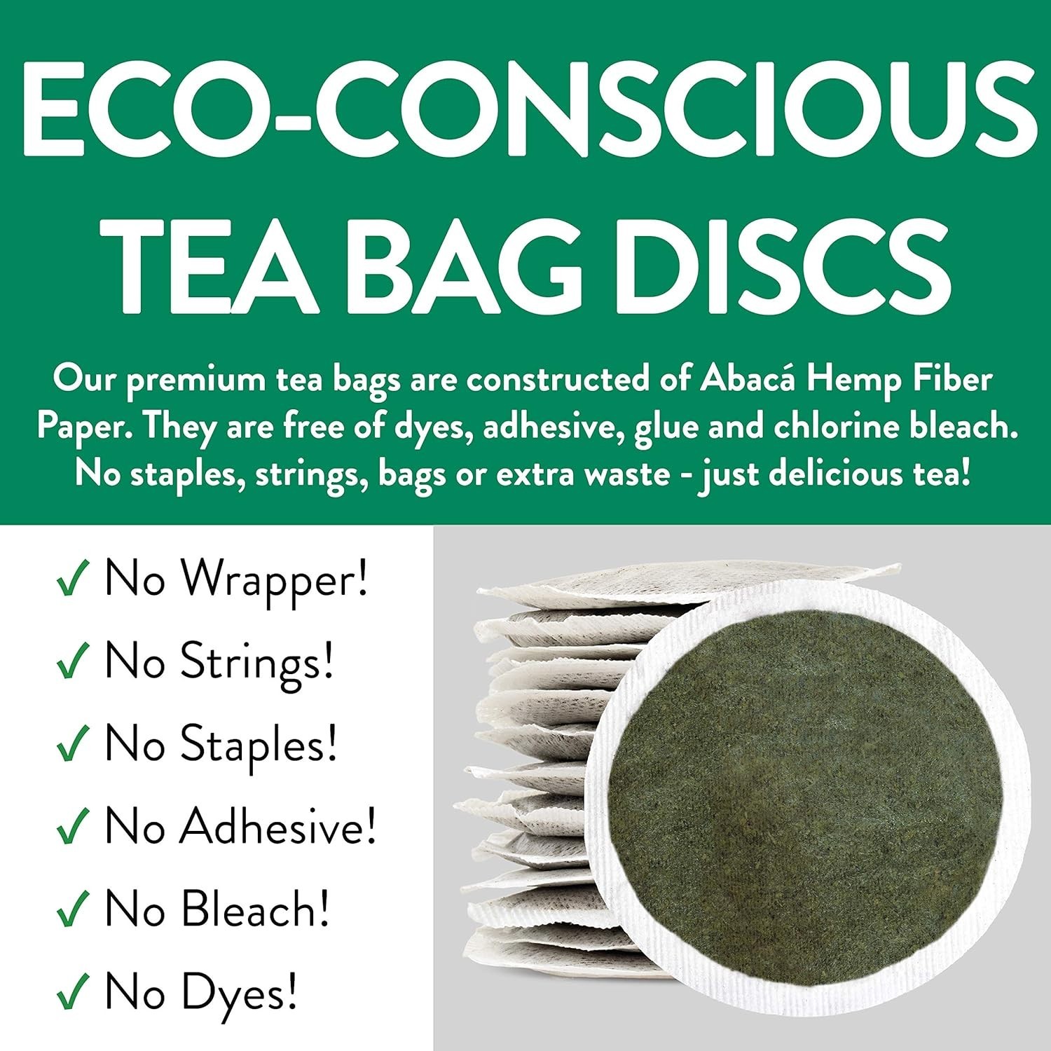 Organic Moringa Tea Bags, 100 Count for Immune Support and Detox Benefits