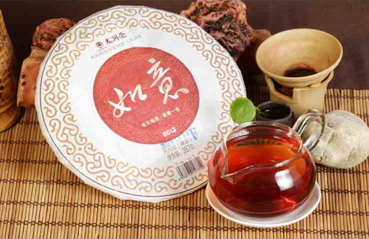 Ru Yi * 2013 Year Yunnan Longrun Tea Puer Ripe Shu Pu-erh Tea Pu’er Cake 357g
