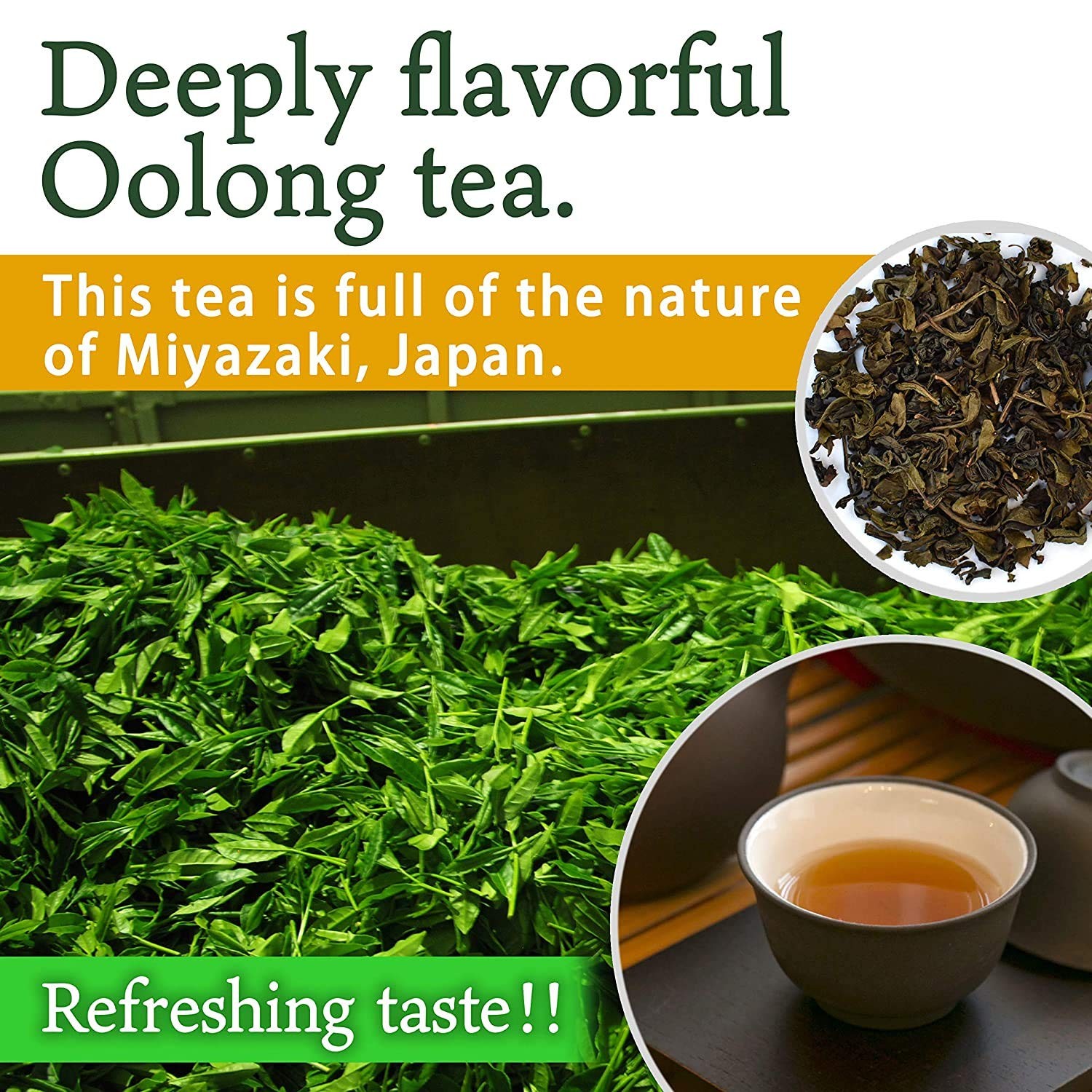 YAMASAN KYOTO UJI Organic Oolong tea Loose Leaf Tea,100% authentic made in Ja…