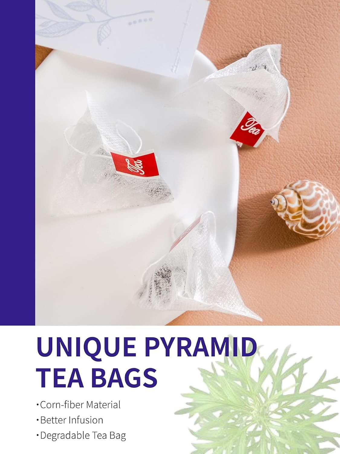 TeeLux Mugwort Tea Bags – Natural Dried Herb 40 Count (Pack of 1)
