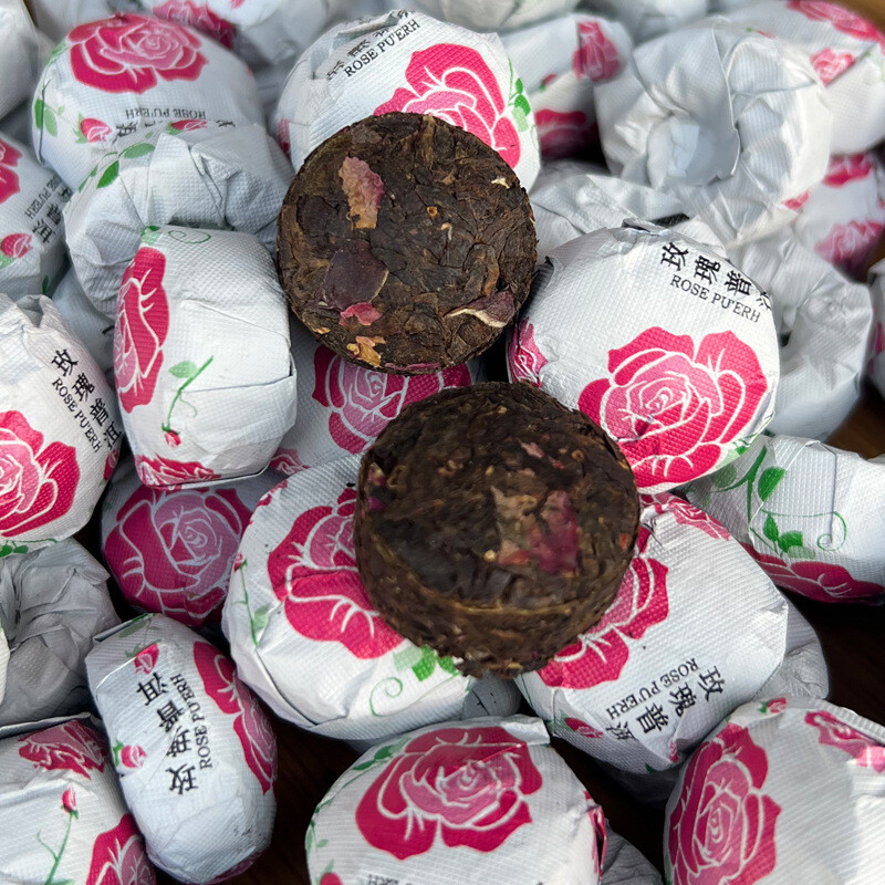 Yunnan Puer Tuo Red Rose Pu Erh Flower Flavor Mini Tuocha Ripe Pu’er Tea 500g
