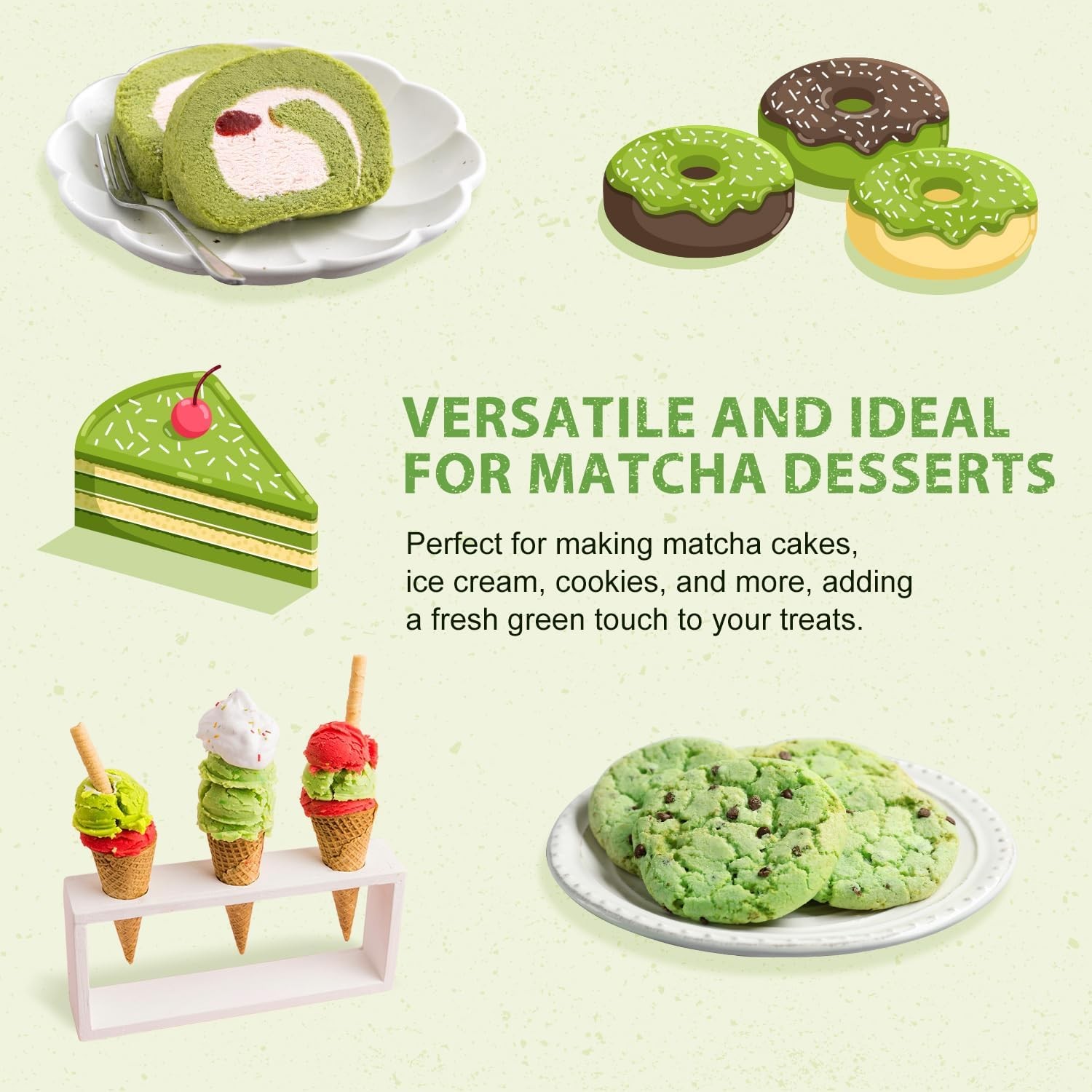 Organic Matcha Powder, Matcha Green Tea Powder, 2 oz 57g, AntioxidantRich Mat…