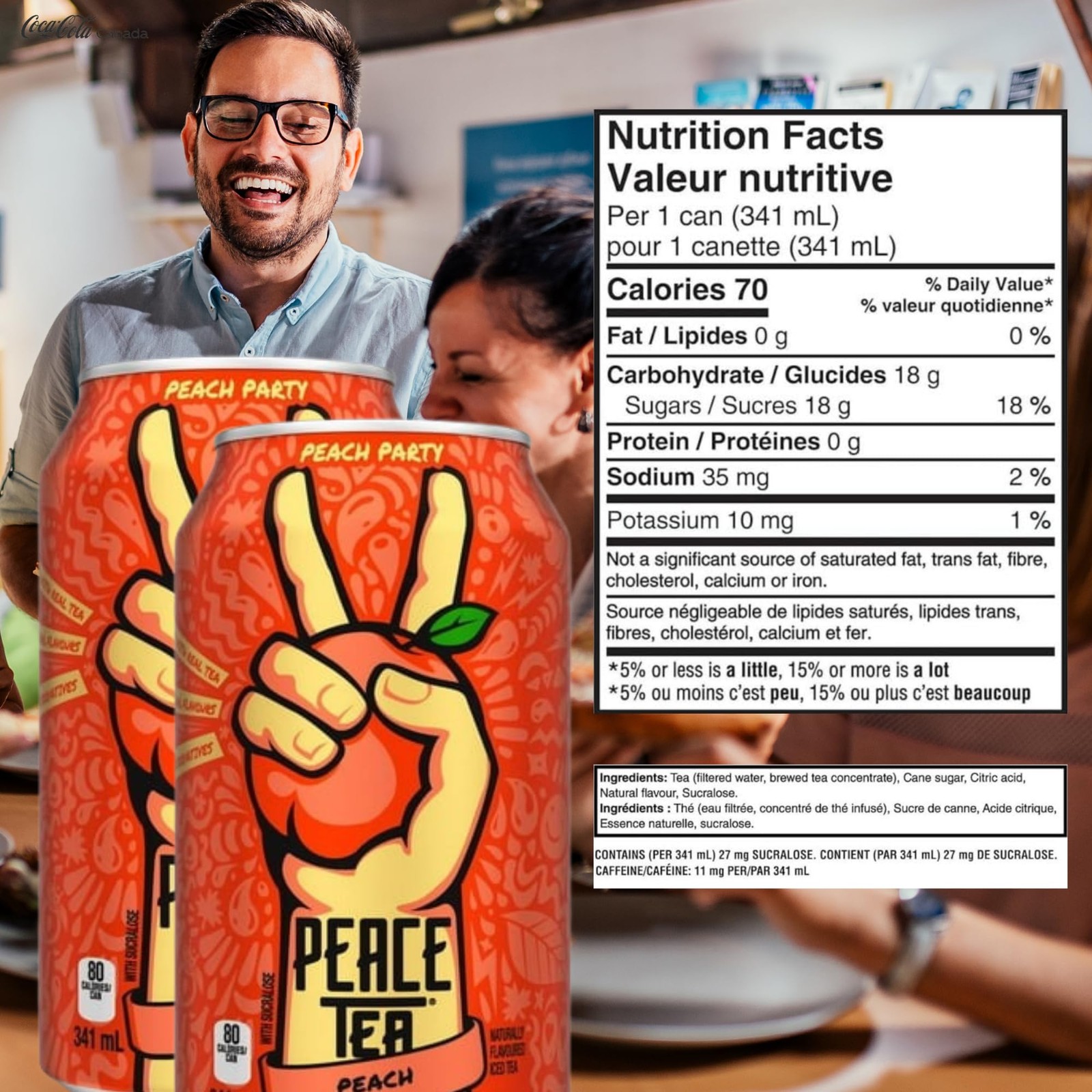 Peace Tea Peach – No Preservatives, Made with Real Tea, and Natural Fruity