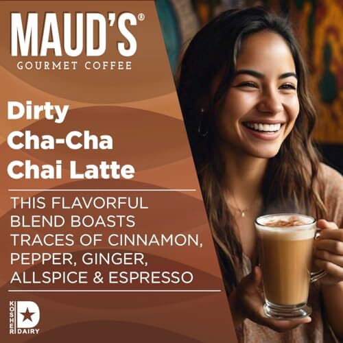 Espresso Chai Tea Latte Tea Pods 18 ct | Dirty Cha Cha Chai Latte Flavored Te…