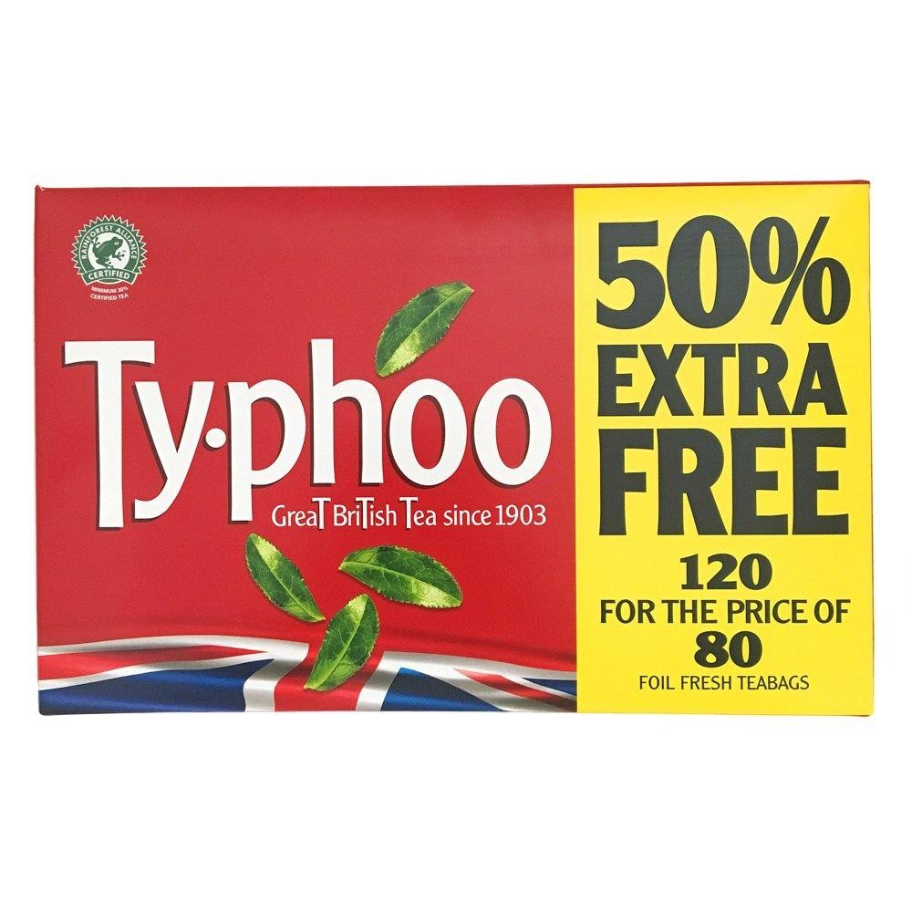 Ty-Phoo British Black Tea: 120 Teabags BB 9/25