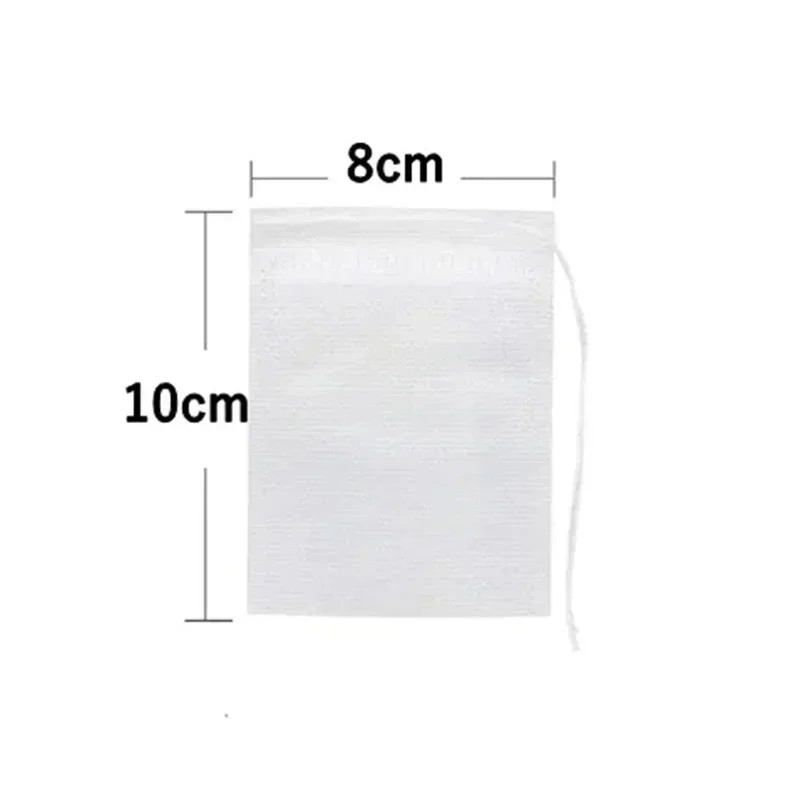 200/50PCS Disposable Tea Filter Bags Non-Woven Fabric Tea Bag with Drawstring Ki
