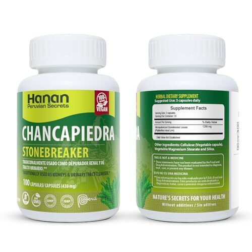 Hanan Chancapiedra Stonebreaker | 100% Natural | 100 Capsules | Aids in Promotin