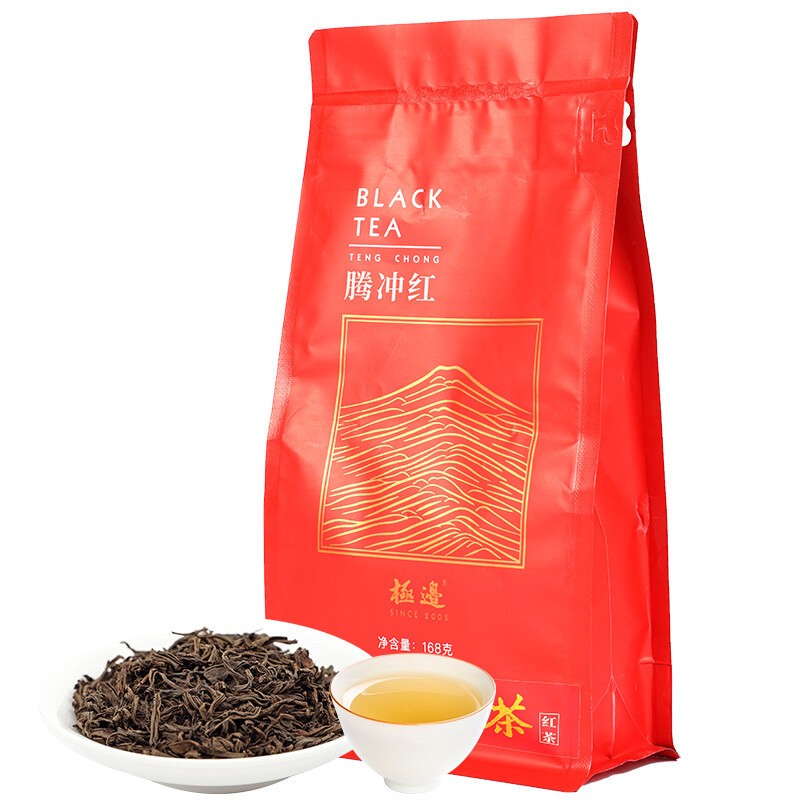 Yunnan Ji Bian High Mountain Tengchong Black Tea Tengchong Dian Hong Tea 168g
