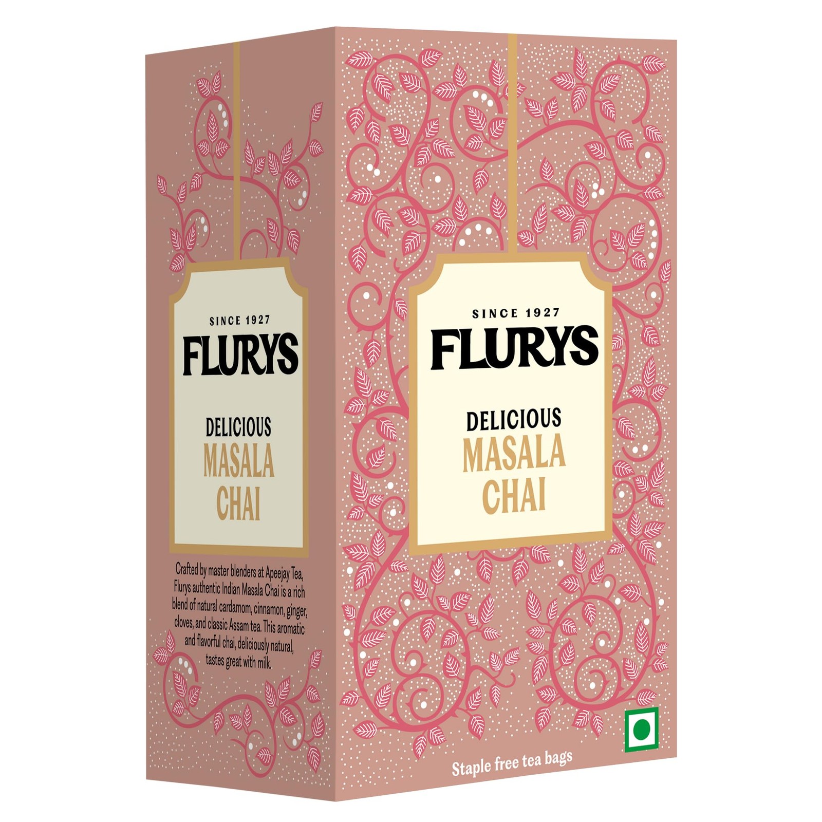 Ty-phoo Flurys Masala Tea Bags 50g | Cardamom, Nutmeg, Clove & Cinnamon Blend