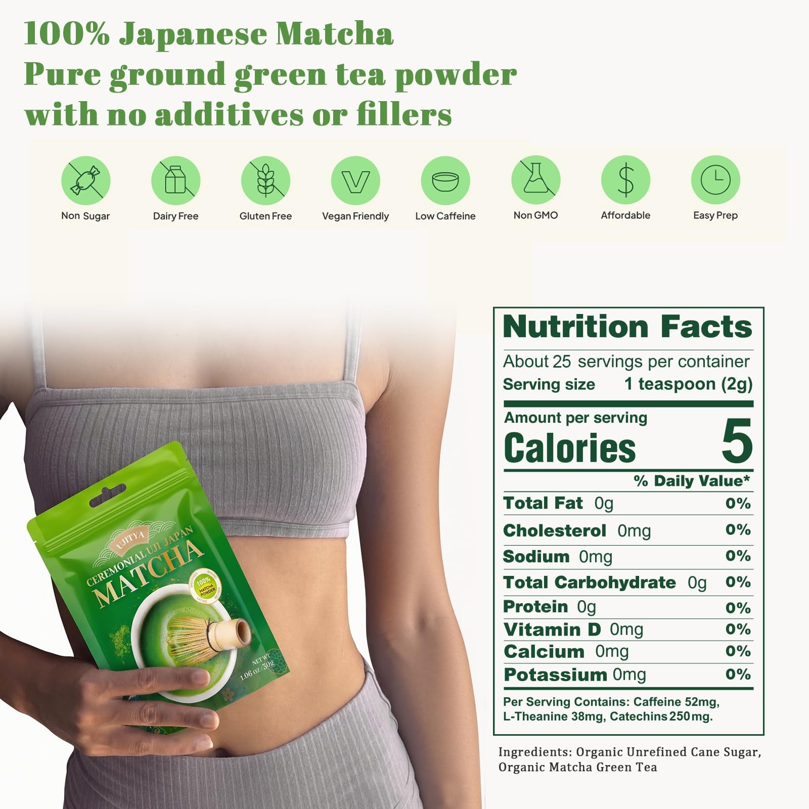 Ceremonial Grade Uji Matcha Powder – Stone-Ground from Kyoto Japan, Umami-Ric…