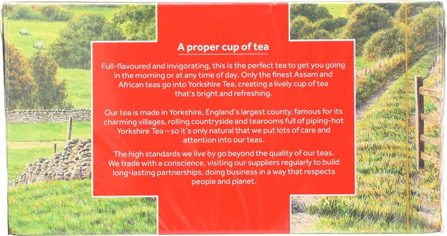 Yorkshire Red Tea – 40 Count Pack, Perfect for Breakfast or Tea Time