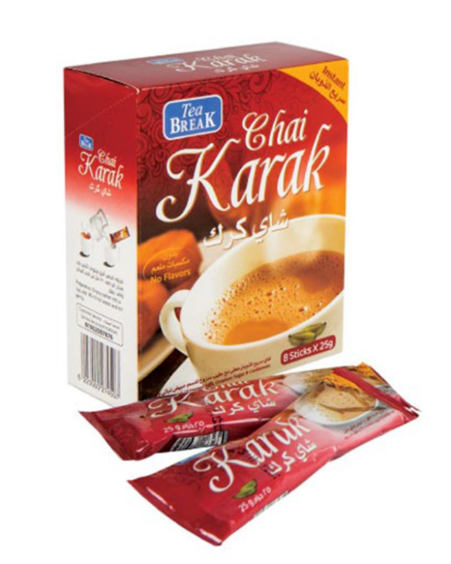 32 Sticks Chai Karak Instant Tea With Skimmed Milk, Creamer,Sugar & Cardamom كرك