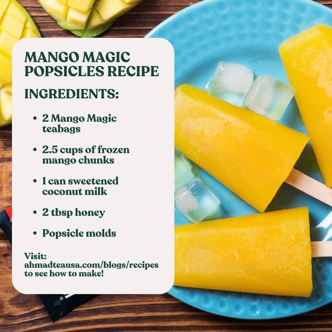 Mango Magic Black Tea – 20 Count Tea Bags for Refreshing Moments