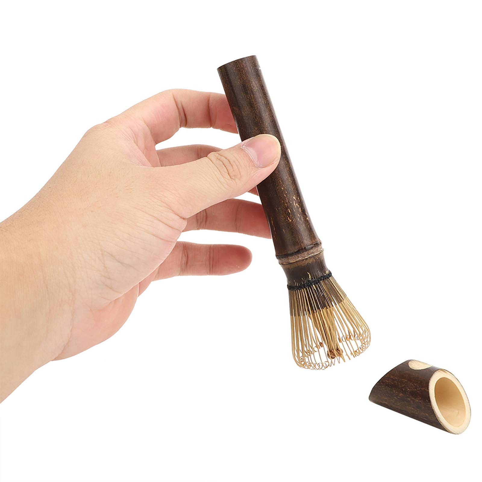 Matcha Whisk Set,Long Handle Bamboo Matcha Whisk,Traditional Natural Bamboo C…
