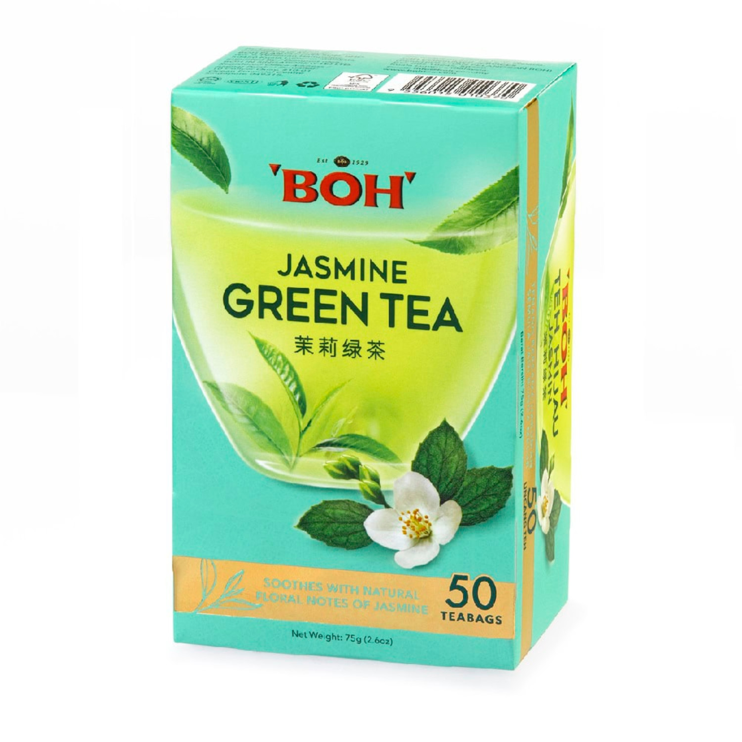 BOH Jasmine Green Tea Teabag (50’s)