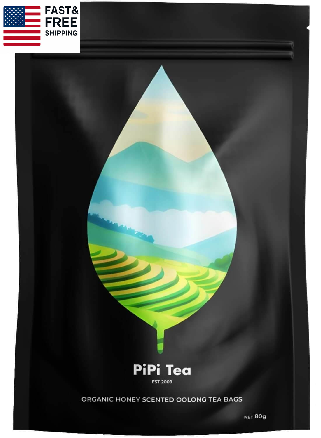 Organic Oolong Tea Bags – Whole Leaf, 20 Bags (4G Each) – Cortisol & Calming Te