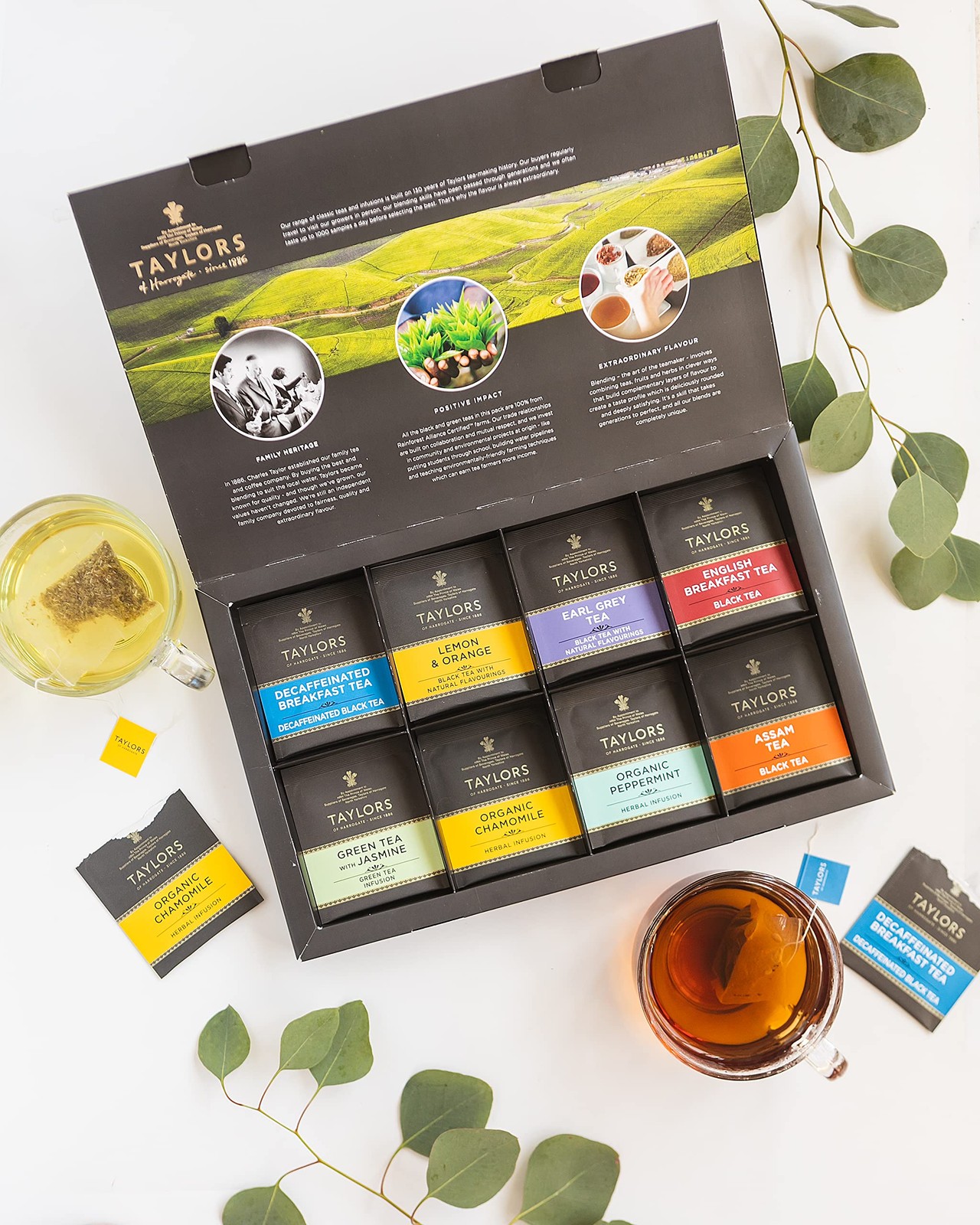 Assorted Specialty Teas Sampler, Variety Pack Gift Box, Individually Wrapped …