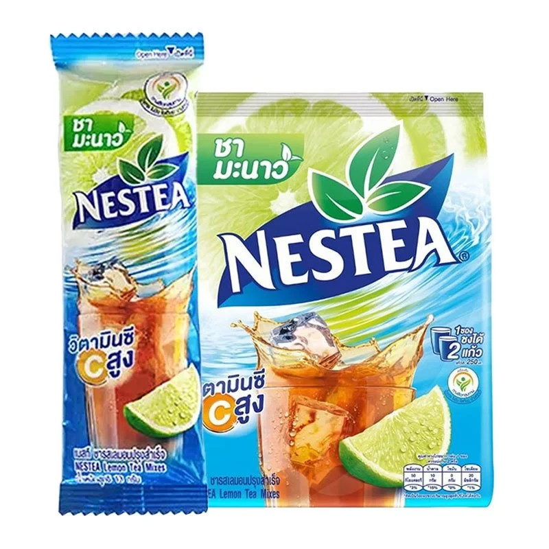 Nestea LEMON TEA Instant Powder Sour & Sweet Taste Drink Iced Fresh (18 Sachets)