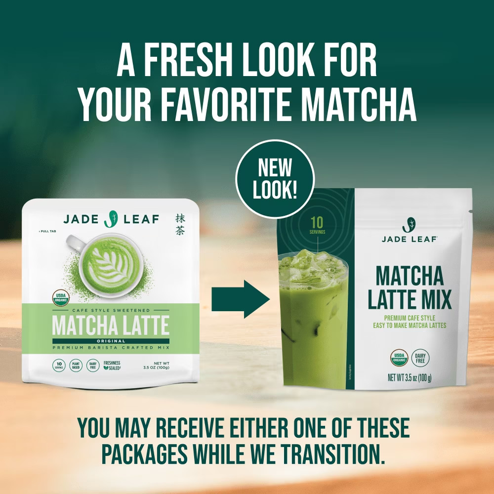 Jade Leaf Matcha, Organic Japanese Matcha Latte Mix, Powdered Tea, 3.5 Oz