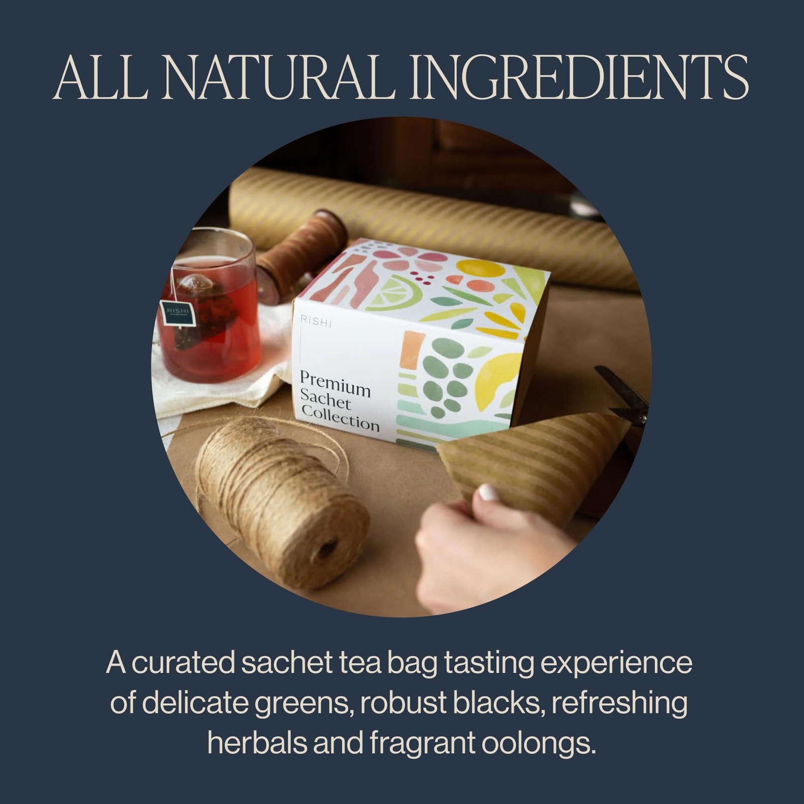 Sachet Sampler Gift Box Assorted Tea Set of Organic, Caffeinated and NonCaff…