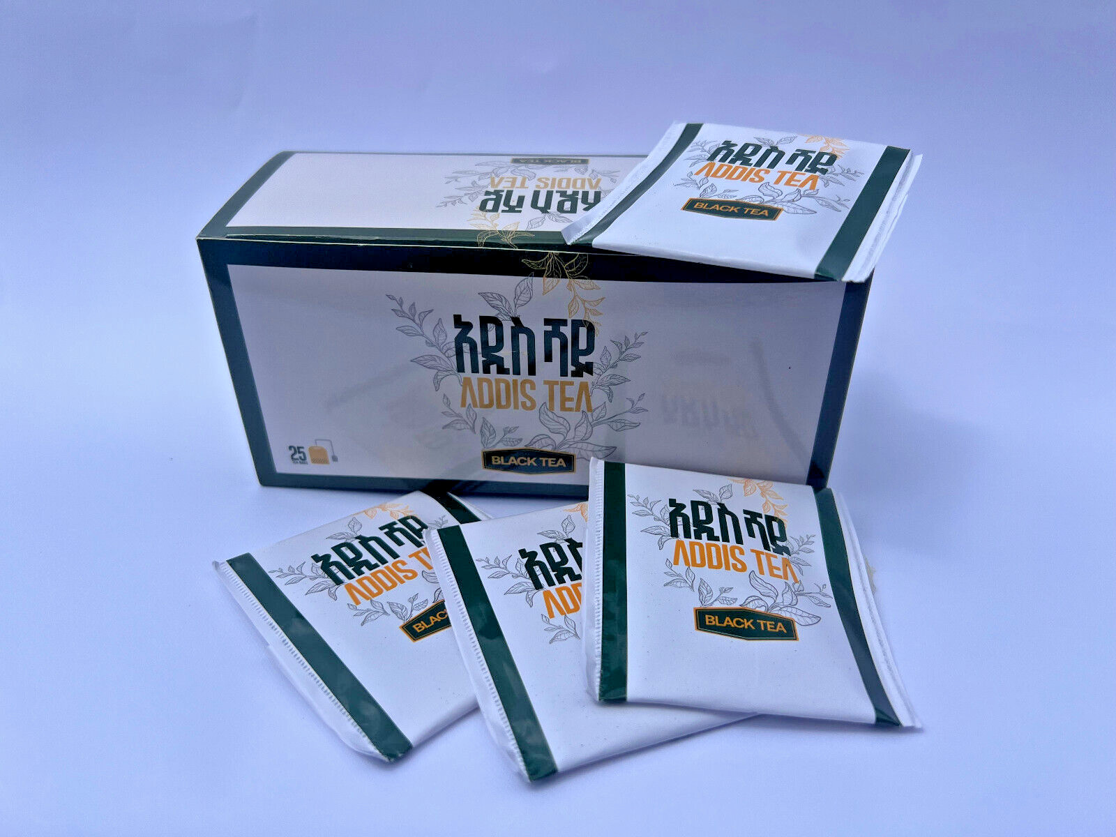 Addis Tea, Addis Shay Ethiopian Organic Tea 25 Bags African Authentic Blend Chai