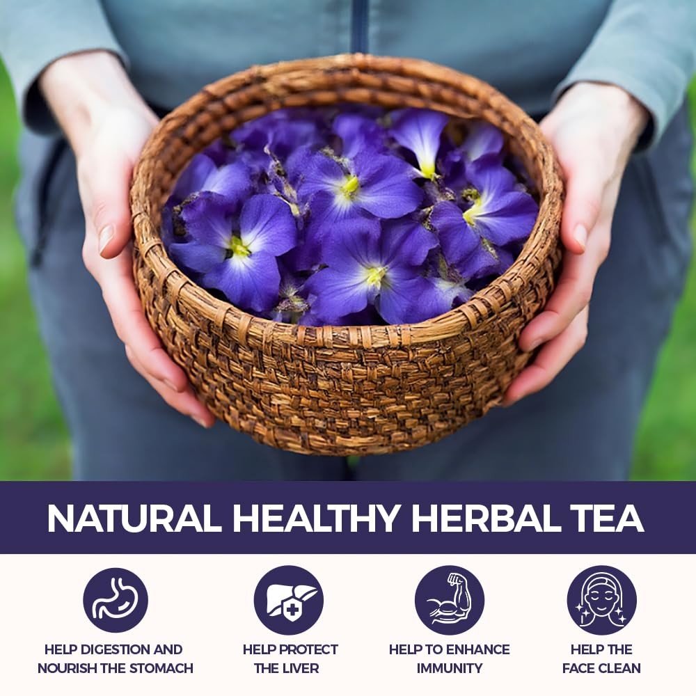 Butterfly Pea Flower Tea 4.8 oz 200+ Cups Dried Butterfly Pea Flowers Loose …