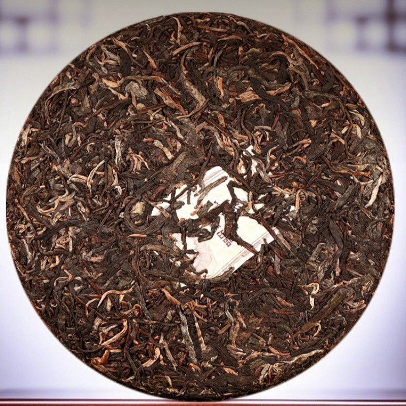 357g Yi Wu Old Pu’er Tea Raw Tea Cake 2003 Chen Nian Old Tree Qizi Cake Tea