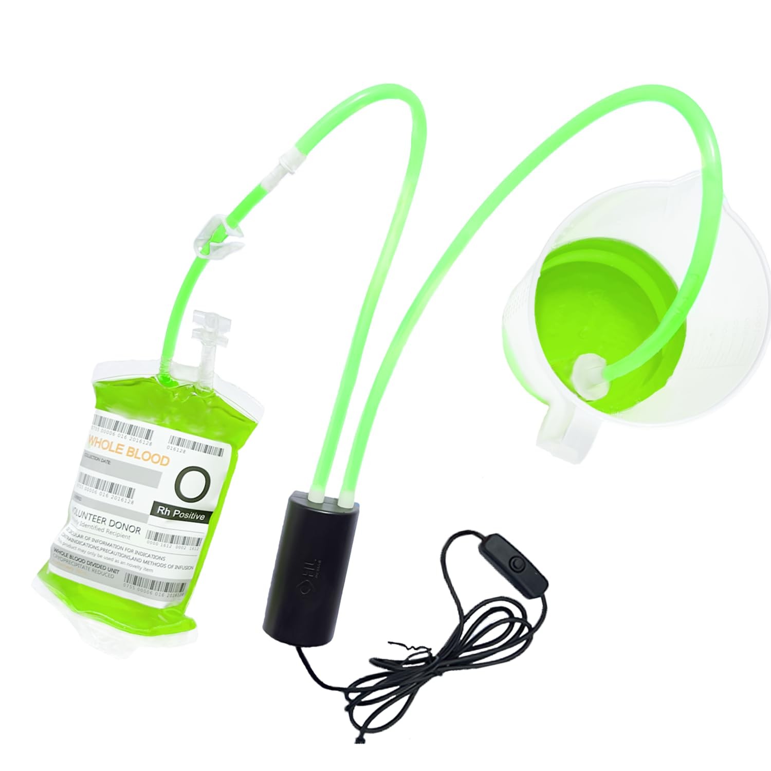 QuickFill MultiUse USB Electric Pump for Halloween Blood Bags, Home Brew Bot…