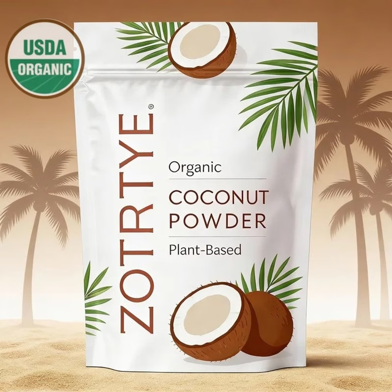 Natural High-Quality 6.35 oz Rich Organic Coconut Milk Powder for Creamy Coffee