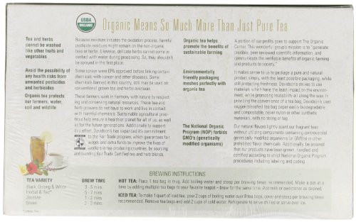 Davidsons Organic Tea South African Rooibos, 100-Count Tea Bags, 5.29oz