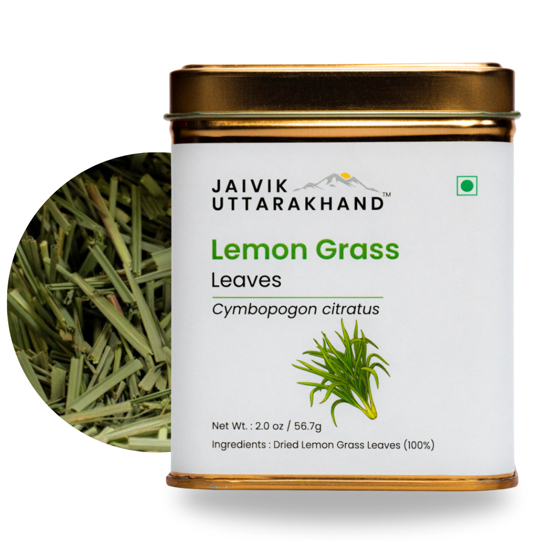 Jaivik Uttarakhand – Lemongrass Tea, Dried Cymbopogon Loose Leaves, fever grass