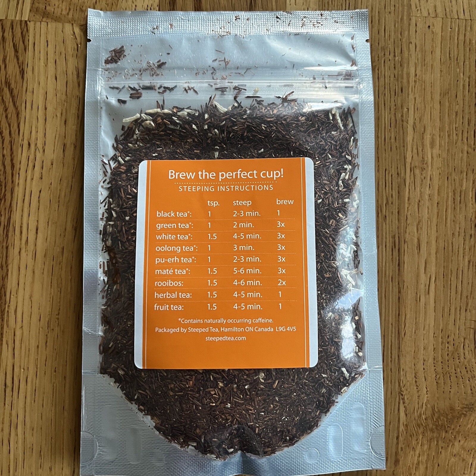 Steeped Tea – Loose Rooibos Tea Black Herbal Pina Colada Earl Grey New 1.76oz