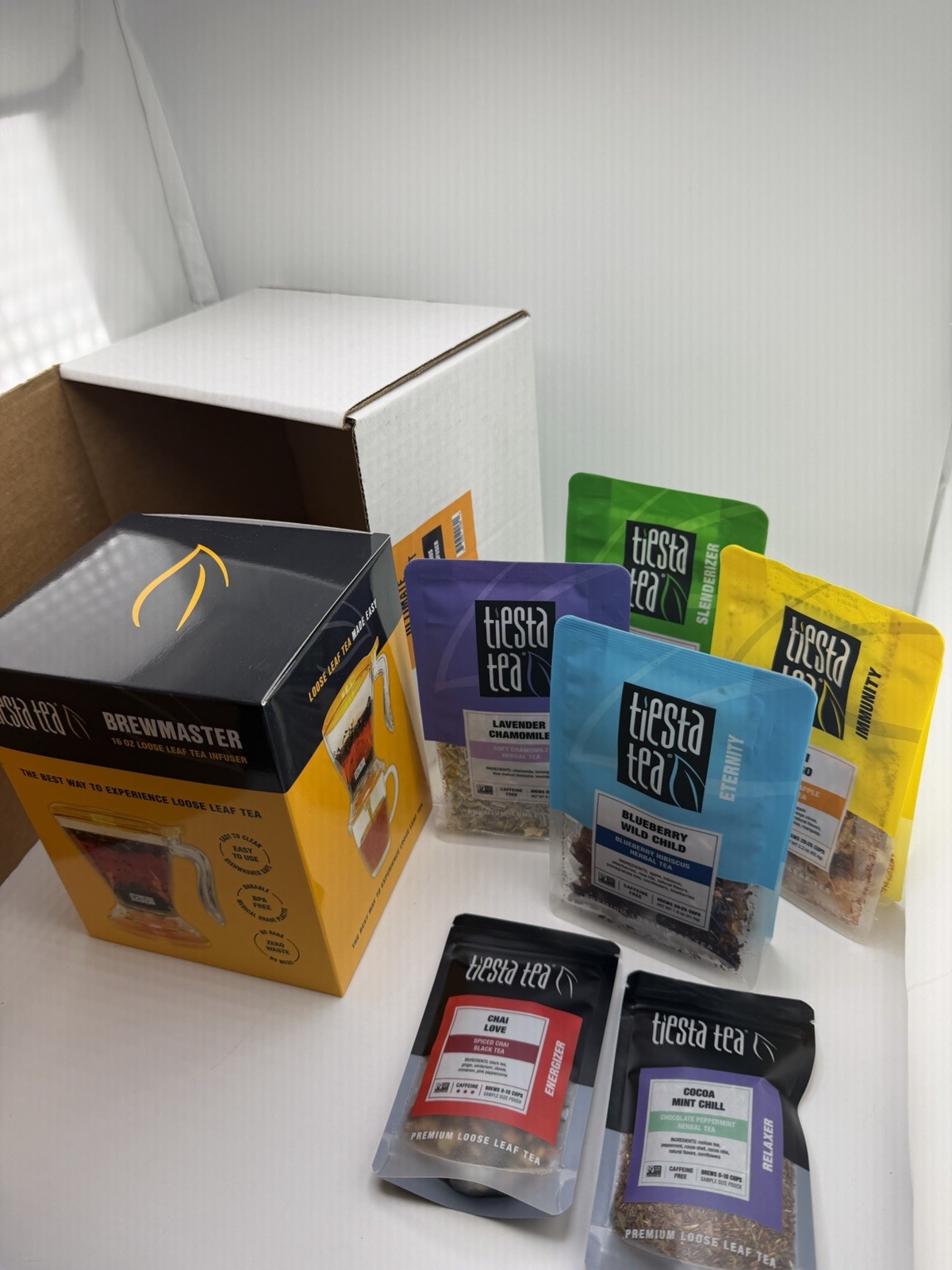 Tiesta Tea Premium Loose Leaf Tea: 6 Loose Leaf Tea Blends with 16oz Infuser.